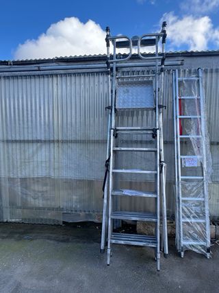 Escalera Profesional Aluminio plataforma