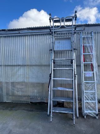 Escalera Profesional Aluminio plataforma