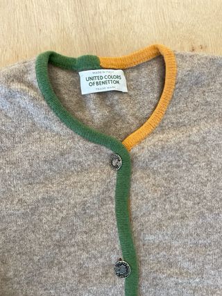 Cárdigan Benetton 80% Lana Virgen