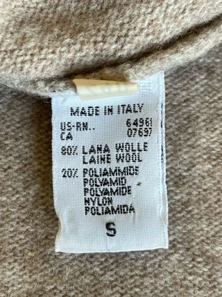 Cárdigan Benetton 80% Lana Virgen