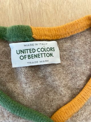 Cárdigan Benetton 80% Lana Virgen