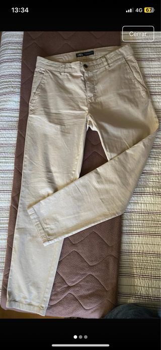 Pantalones Zara Beige