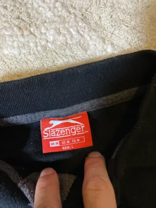Polo Slazenger Negro Talla M