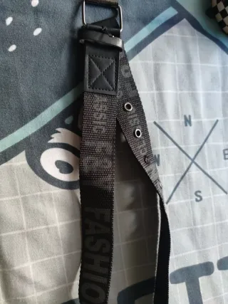 Cinturone per bambini nero e grigio