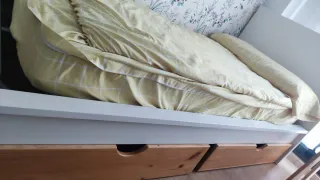 Estuctura de llit ( cama) individual blanca