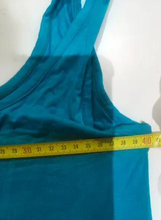 Vestido azul y blanco con flores