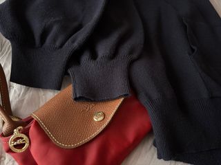 Sudadera Zara Oversize Punto Azul Marino