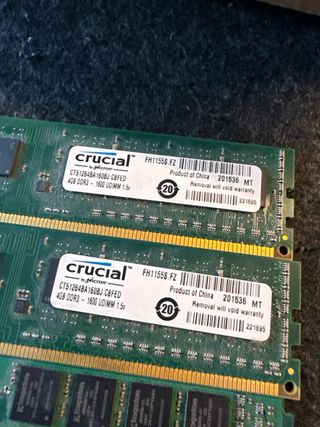 Memoria RAM DDR3 CSX Hynix Elpida 8GB 1GB