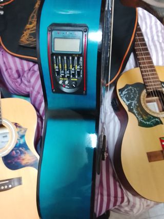 Guitarra Española Azul