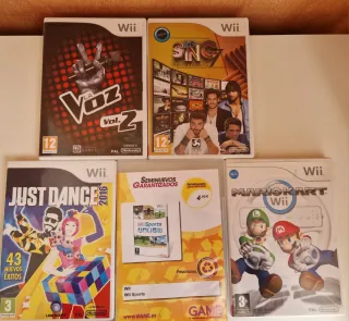 Nintendo Wii Mini Roja + Mando y varios