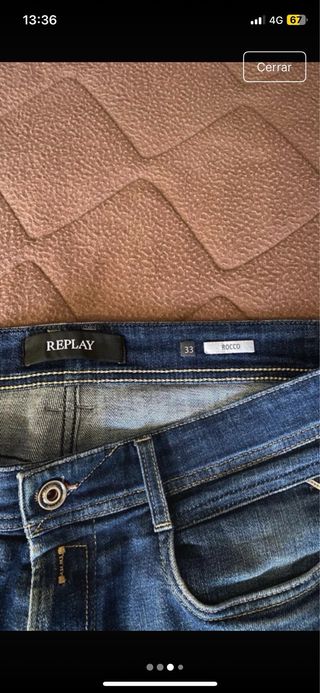 Pantalón vaquero Replay Rocco Talla 33
