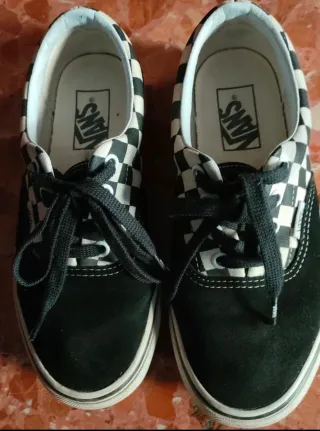 Zapatillas Vans Checkerboard Negras