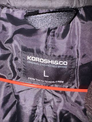 Abrigo KOROSHICO Negro Talla L