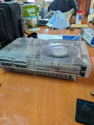 PlayStation 2 Transparente + Accesorios