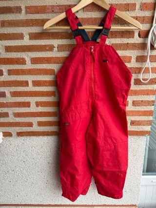 Traje de lluvia Togz rojo Talla 5/6 años