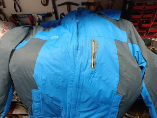 Chaqueta polar azul y gristalla 6 XL