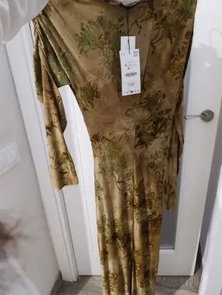 Vestido largo Zara estampado