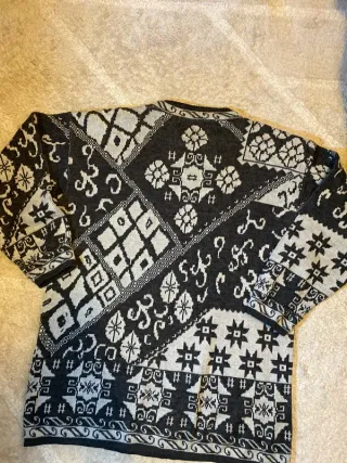 Jersey Vintage Negro Blanco Talla S