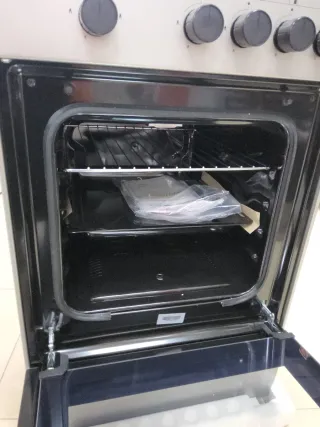 Cocina Gas Nevir Inox + Horno