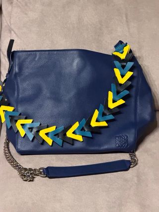 Bolso Loewe V Bucket Azul Multicolor