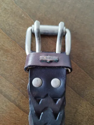 Cintura El Campero pelle intrecciata vintage