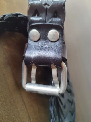 Cintura El Campero pelle intrecciata vintage