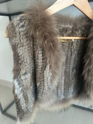 Chaleco pelo 100% natural