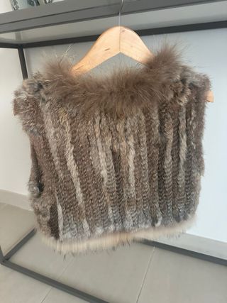 Chaleco pelo 100% natural