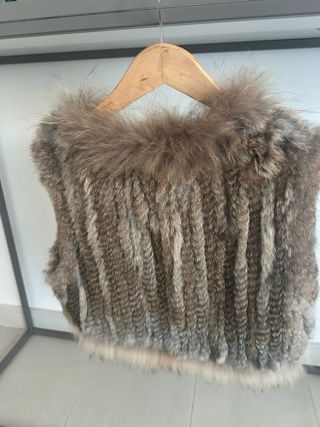 Chaleco pelo 100% natural