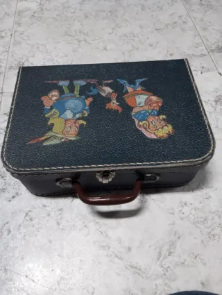 Maleta infantil vintage con dibujo