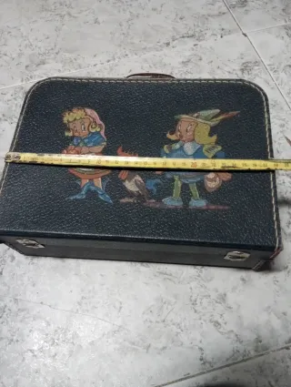 Maleta infantil vintage con dibujo