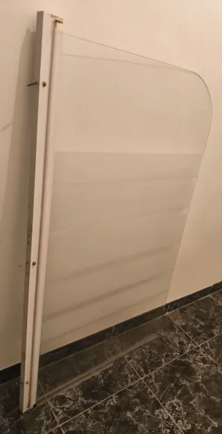 Mampara de ducha curva cristal