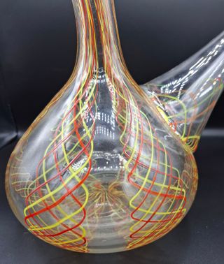 Gran Porrón Vidrio Soplado con Lacticinios