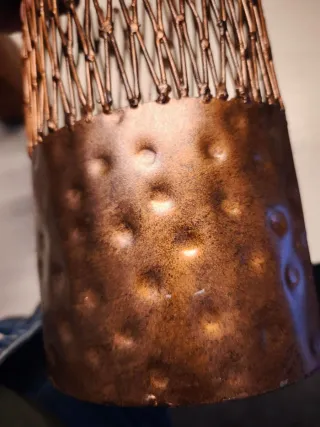 Coppia vasi decorativi color ruggine