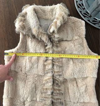 Chaleco piel natural reversible