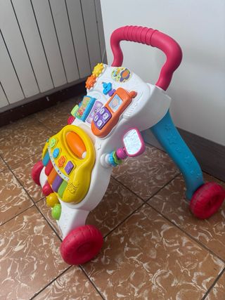 Andador bebé musical con piano y teléfono