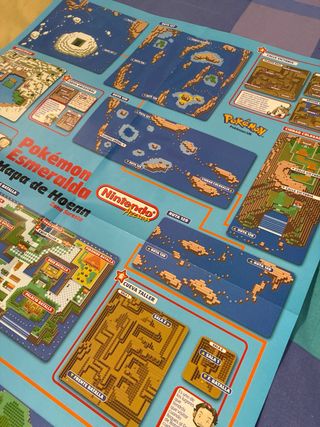 Poster Pokémon Esmeralda Mapa Hoenn Zona Sureste