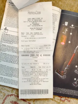 Aspiradora Escoba Roja y Negra Rowenta RH98A9 X-Fo