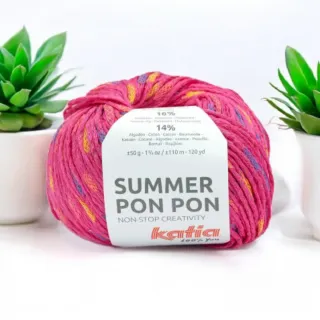4 ovillos Katia Summer Pon Pon n61