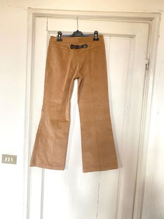 Pantaloni Extyn velluto donna taglia 46