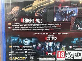 Resident Evil 3 PS4 Carátula Lenticular Precintado