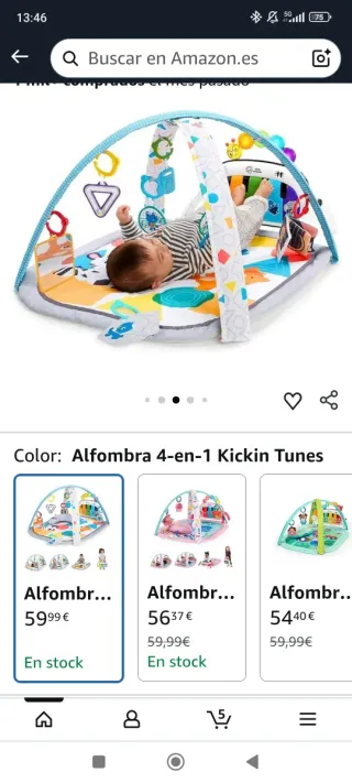 Alfombra de actividades para bebé con piano