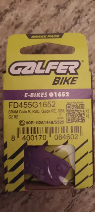 Pastillas Freno Galfer E-BIKES G1652