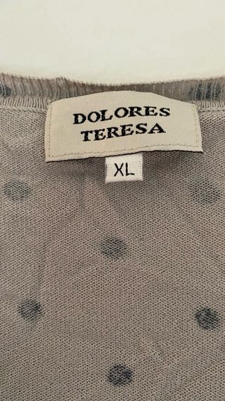 Rebeca Dolores Teresa beige puntos negros XL