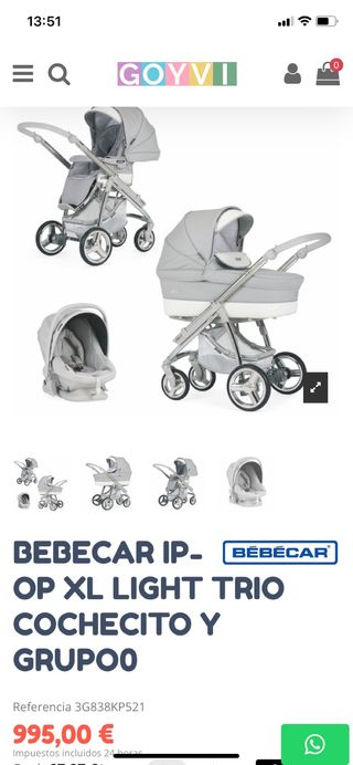 Passeggino Bebecar IP-OP XL Light Trio