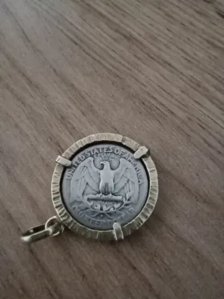 Moneda colgante de cuarto Dollar de plata de 1941