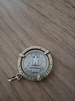 Moneda colgante de cuarto Dollar de plata de 1941