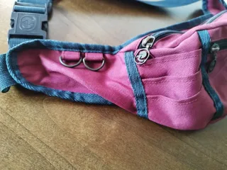 Marsupio Invicta vintage rosso 2 zip