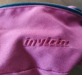 Marsupio Invicta vintage rosso 2 zip