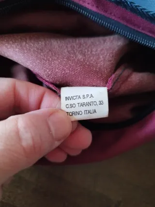 Marsupio Invicta vintage rosso 2 zip